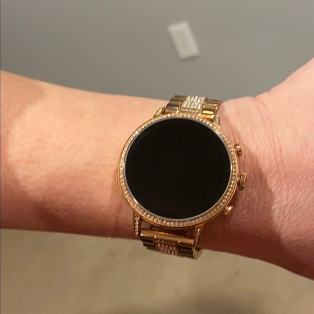 FossilQ touchscreen smart watch; worn once